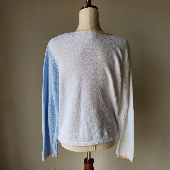 Vintage Argyle Y2k Spring Sweater Size Large - Picture 3 of 11